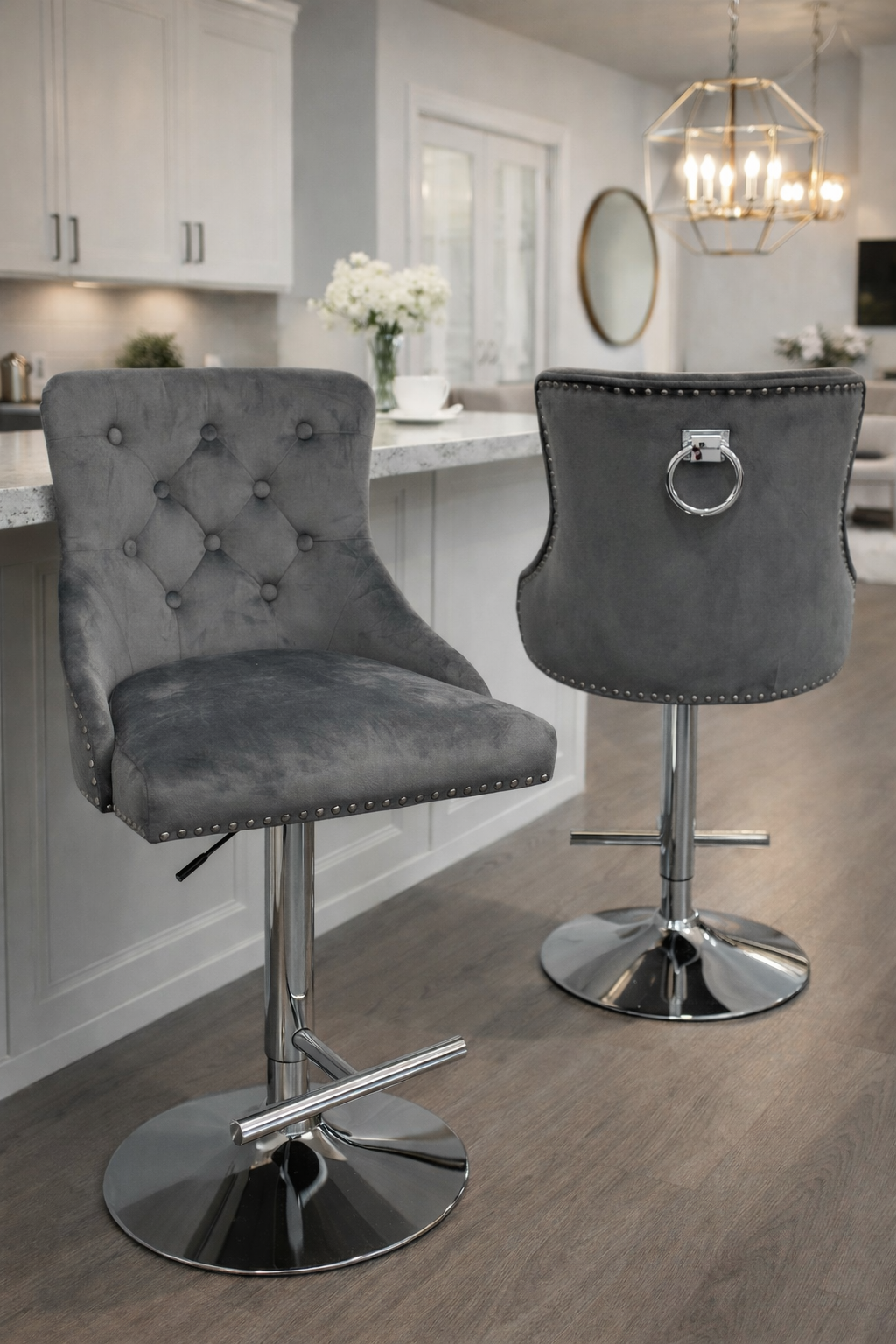 Chelsea Dark Grey Stool