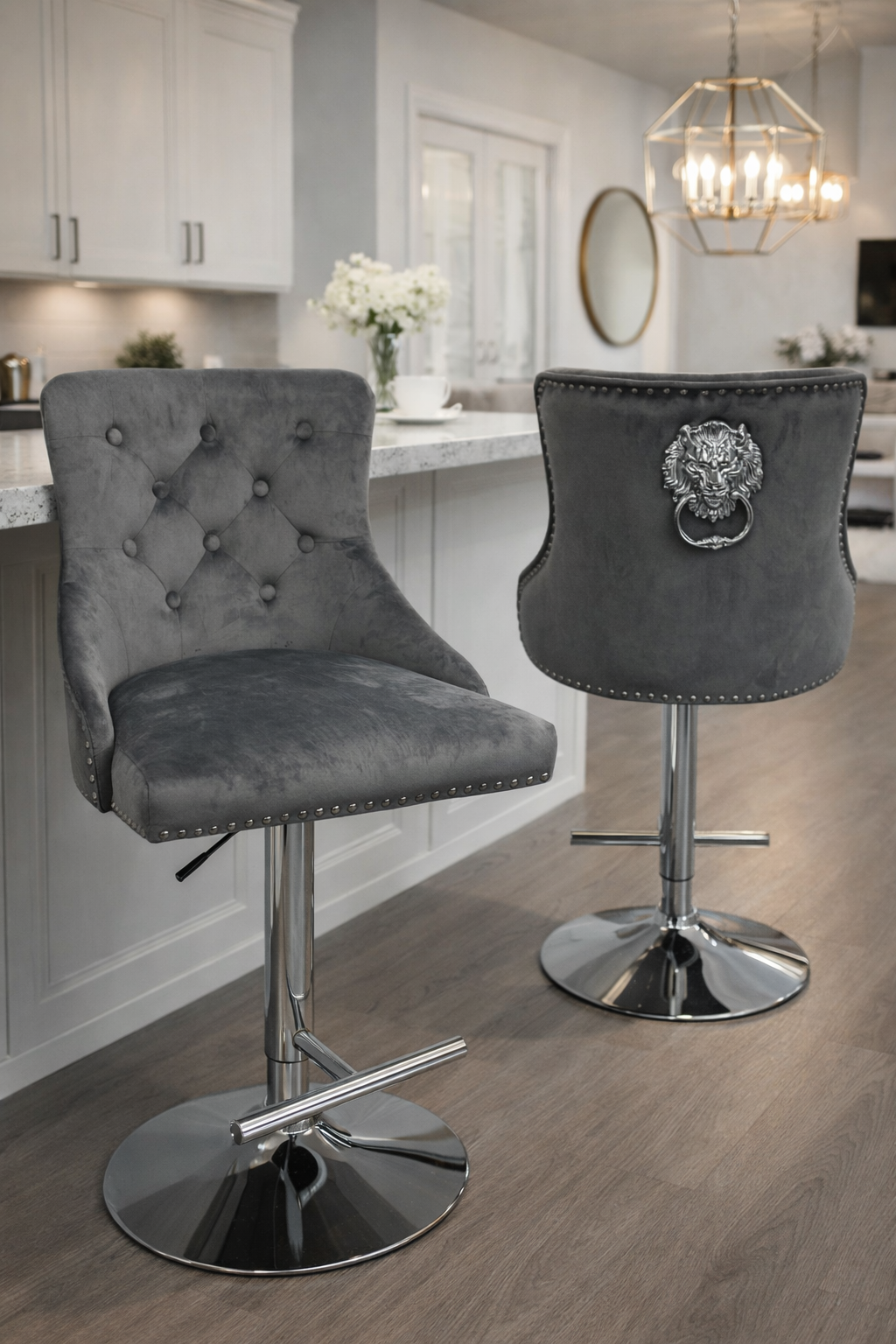 Chelsea 01 Dark Grey Stool