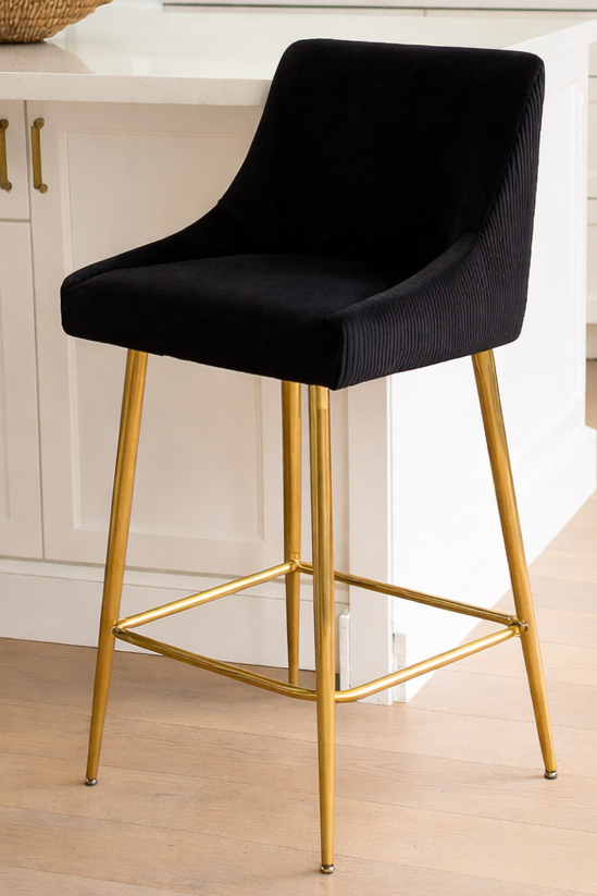 G-Milan Black Stool